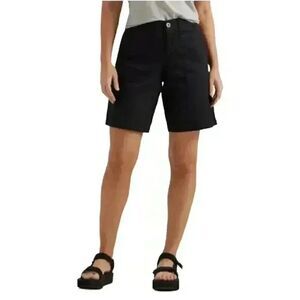 White Stag Women's Black Cotton/Poly/Spandex Shorts